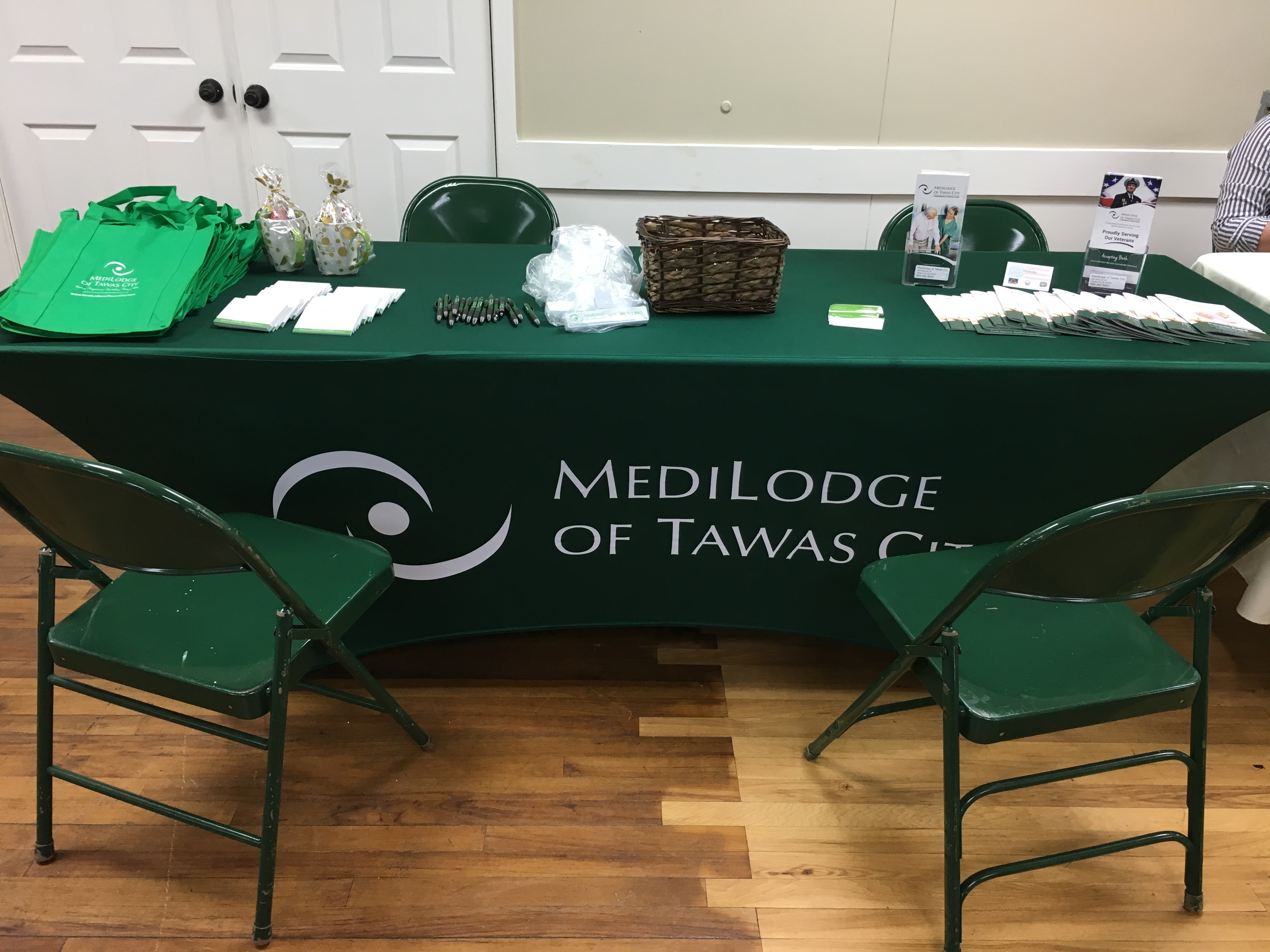 medilodge of tawas city table at veteran benefit fair